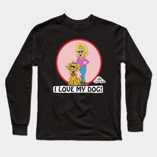 Fritts Cartoons "I love my dog" Long Sleeve T-Shirt